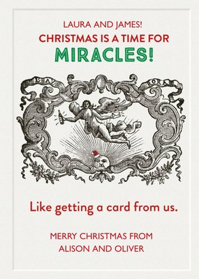Personalised Christmas Miracles Card