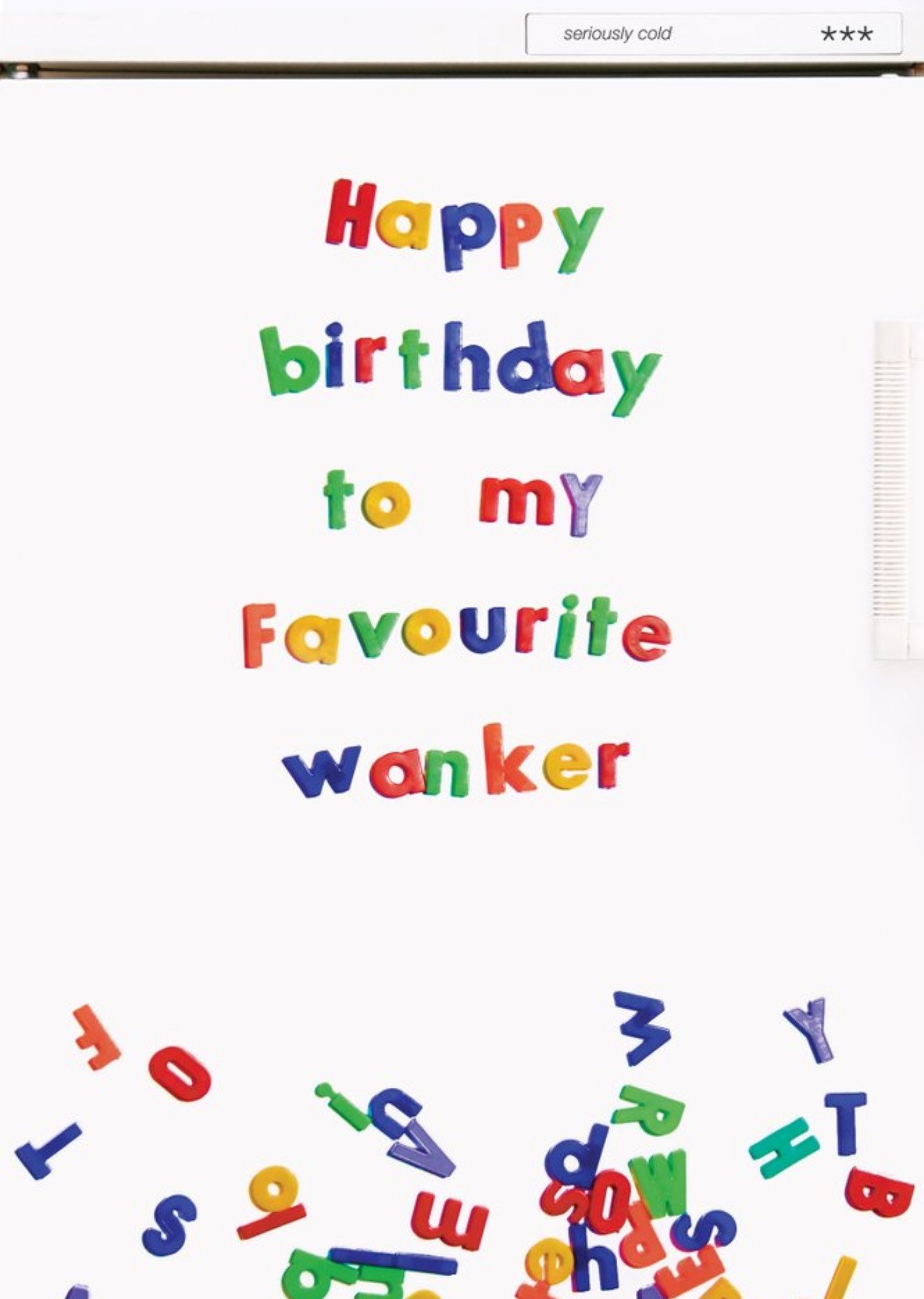 Brainbox Candy Rude Funny Happy Birthday To My Favourite Wanker Card