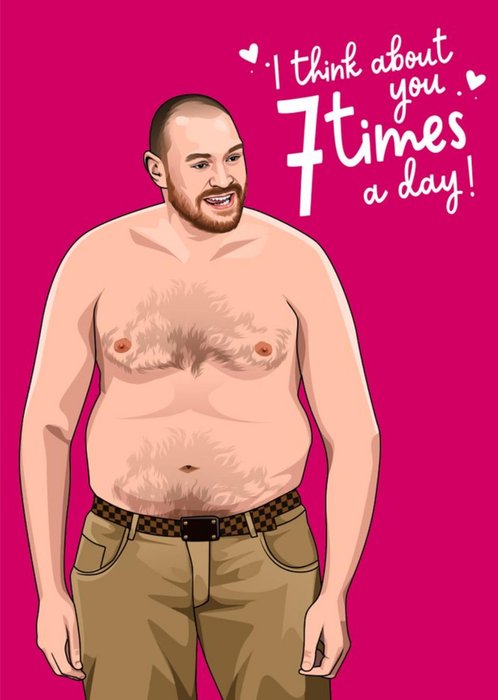 All Things Banter Humour Illustration of Boxer Gypsy King Valentine's Card