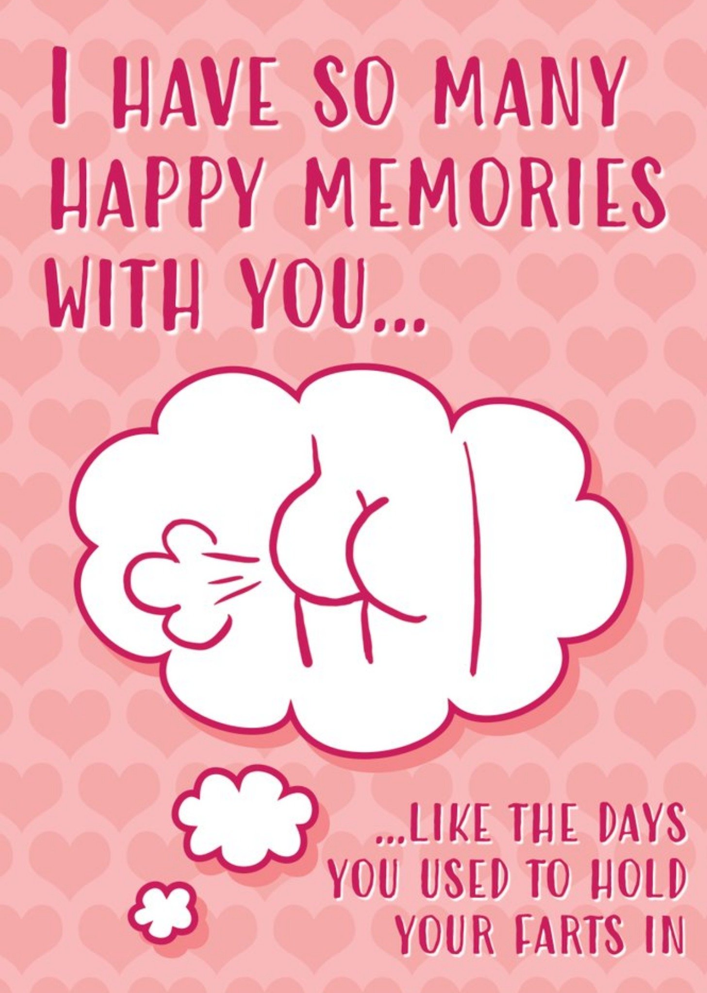Moonpig Funny Typographic Farts Illustration Valentines Day Card Ecard