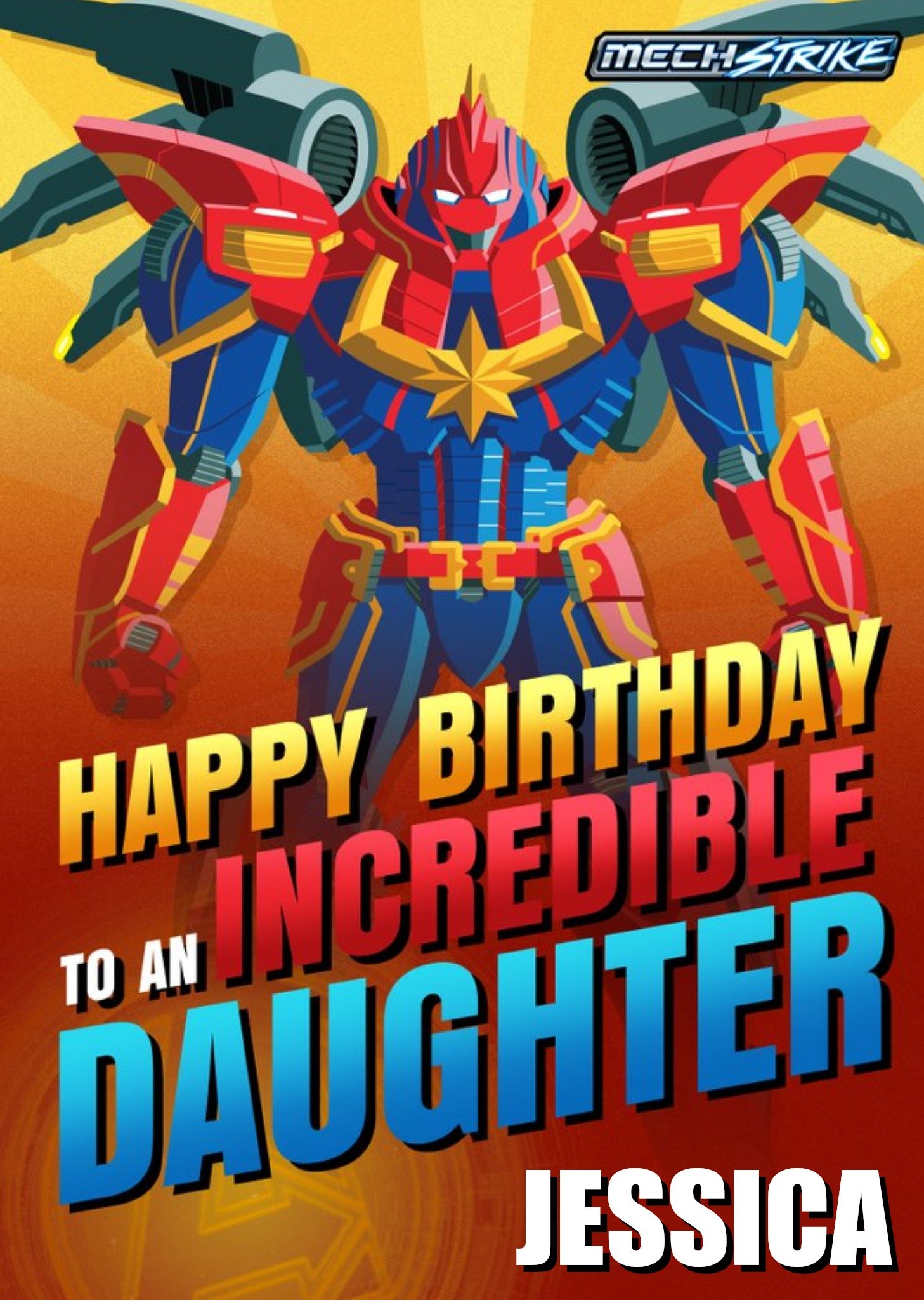 Marvel Happy Birthday To An Incredible Daughter Card Ecard