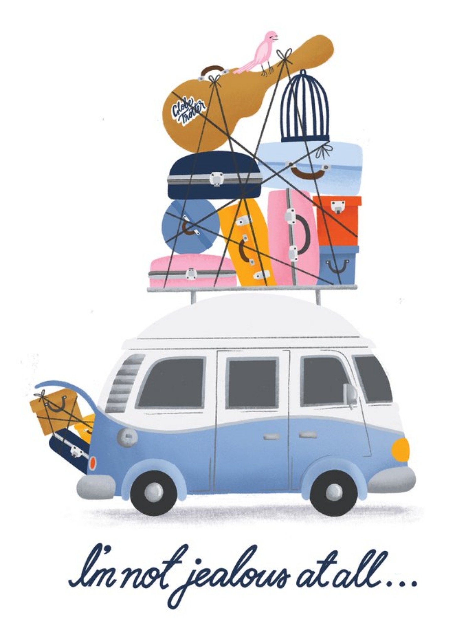 Cardy Club Leaving Fun Roadtrip Campervan Card Ecard