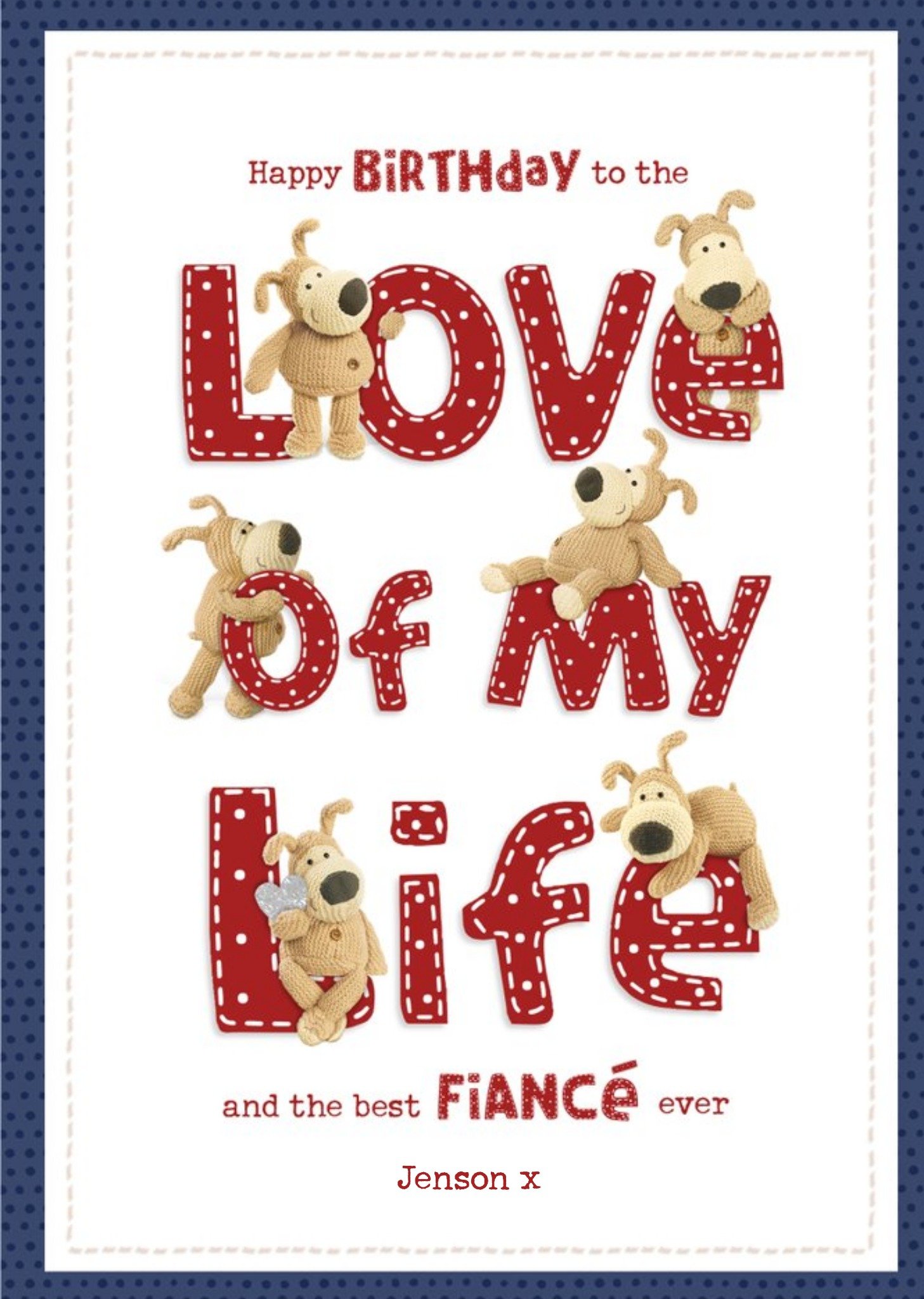 Boofle To The Love Of My Life Best Fiance Birthday Card