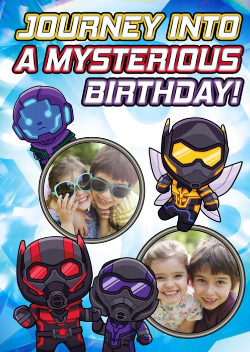 Ant Man And The Wasp Quantumania Marvel Photo Upload Birthday Card