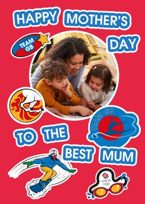 Team GB A Happy Mothers Day Photo Upload Card