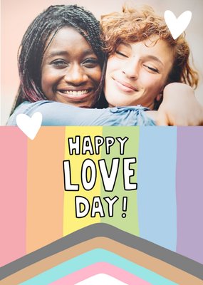 Angela Chick Rainbow Heart LGBTQ+ Photo Upload Card