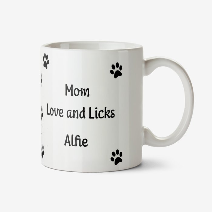 Photo Upload Love And Licks From The Dog Happy Birthday Mug