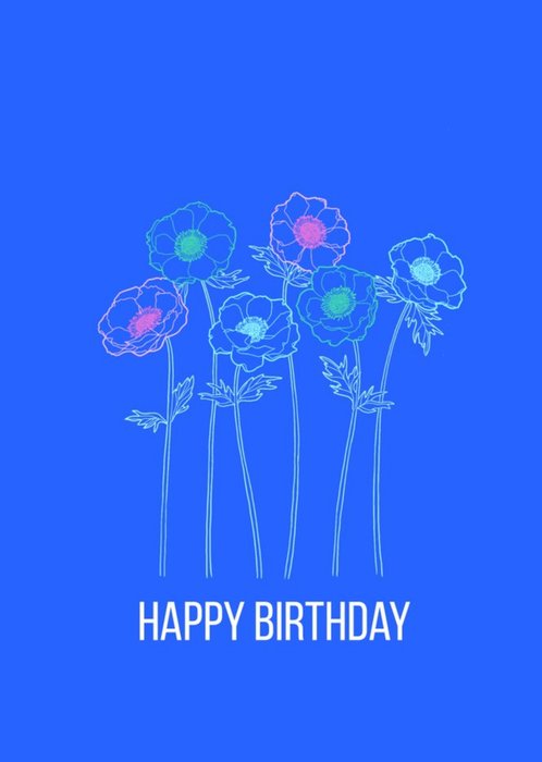 Floillustrate Illustration Happy Birthday Card