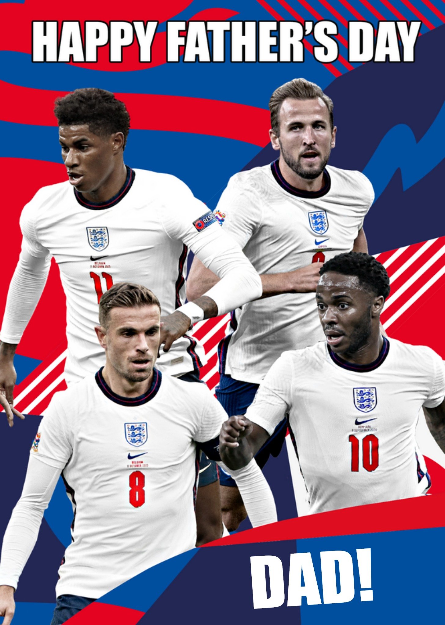 Danilo England Happy Fathers Day Team Players Card