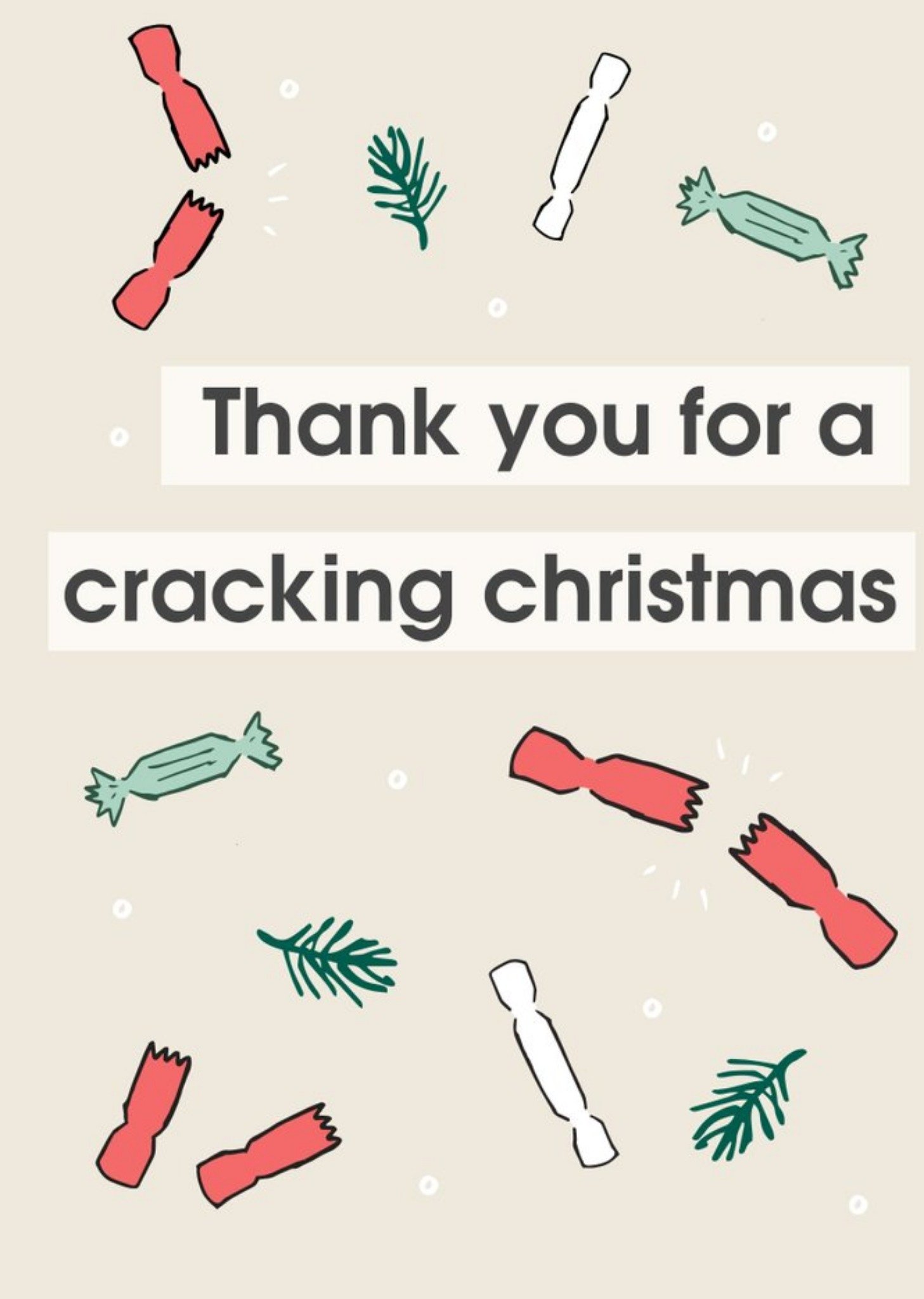 Moonpig Thank You For A Cracking Christmas Card Ecard
