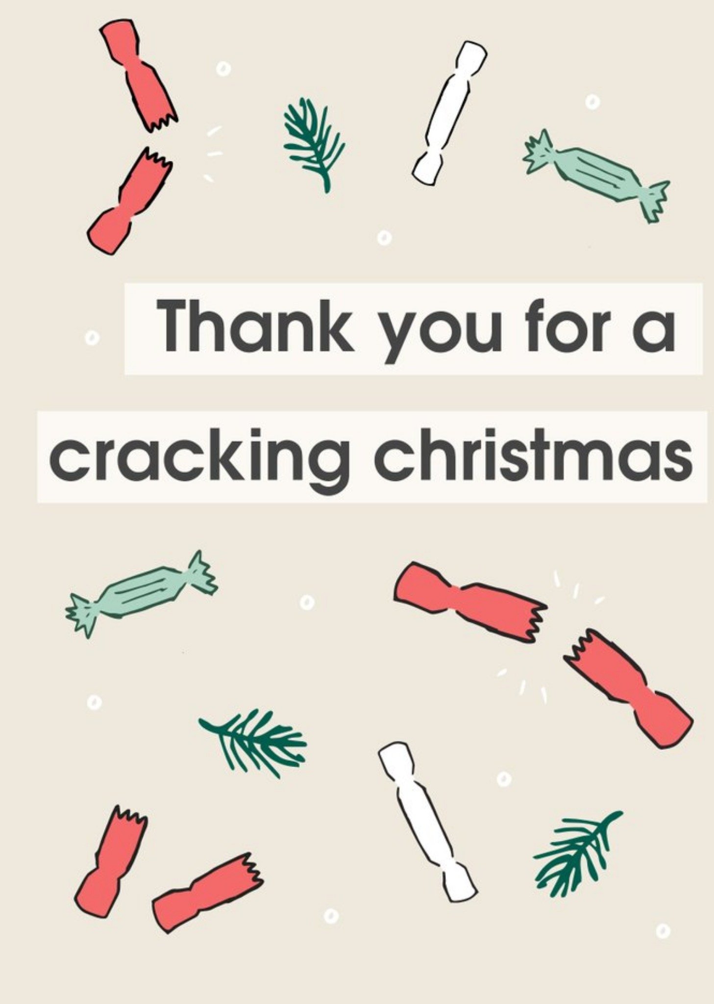 Thank You For A Cracking Christmas Card Ecard