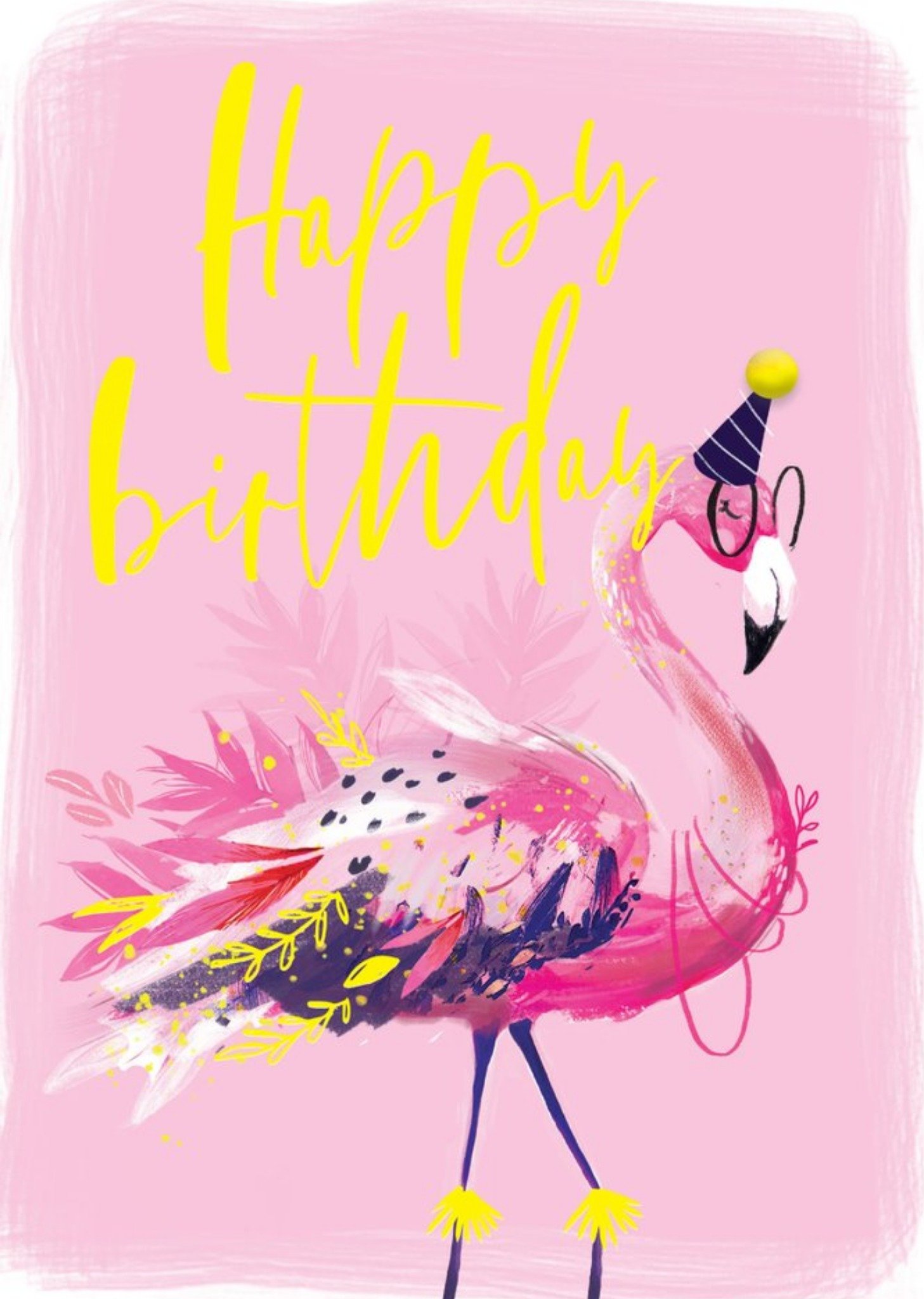 Happy Birthday Flamingo Card Ecard