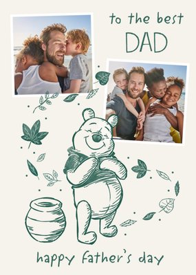 Disney Winnie The Pooh To The Best Dad Father's Day Card