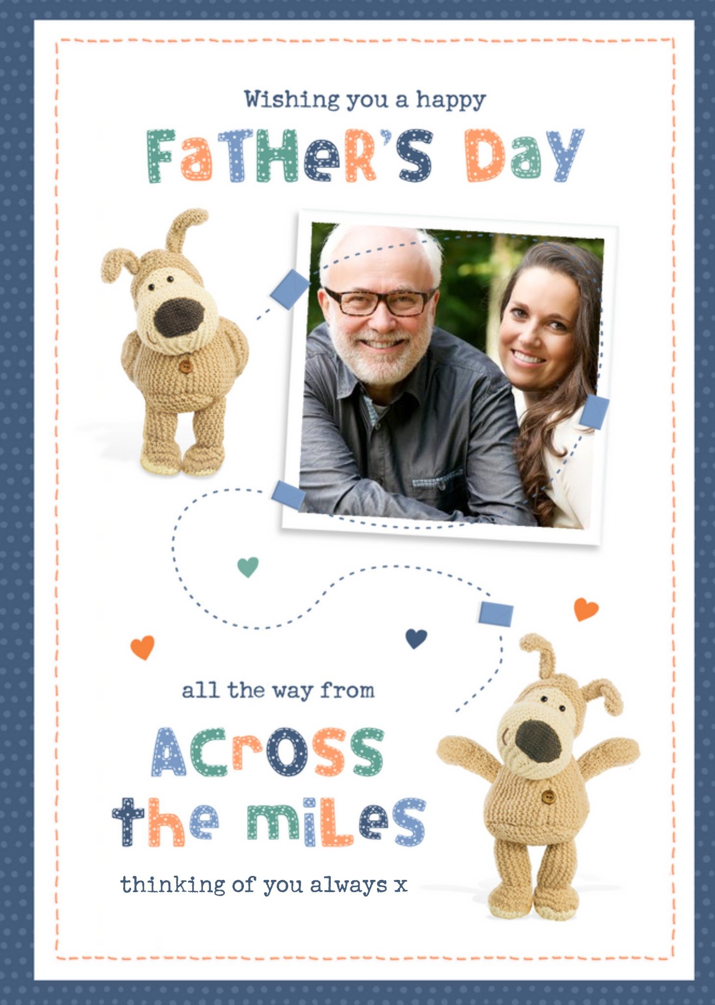 Boofle Across The Miles Photo Upload Father's Day Card Ecard