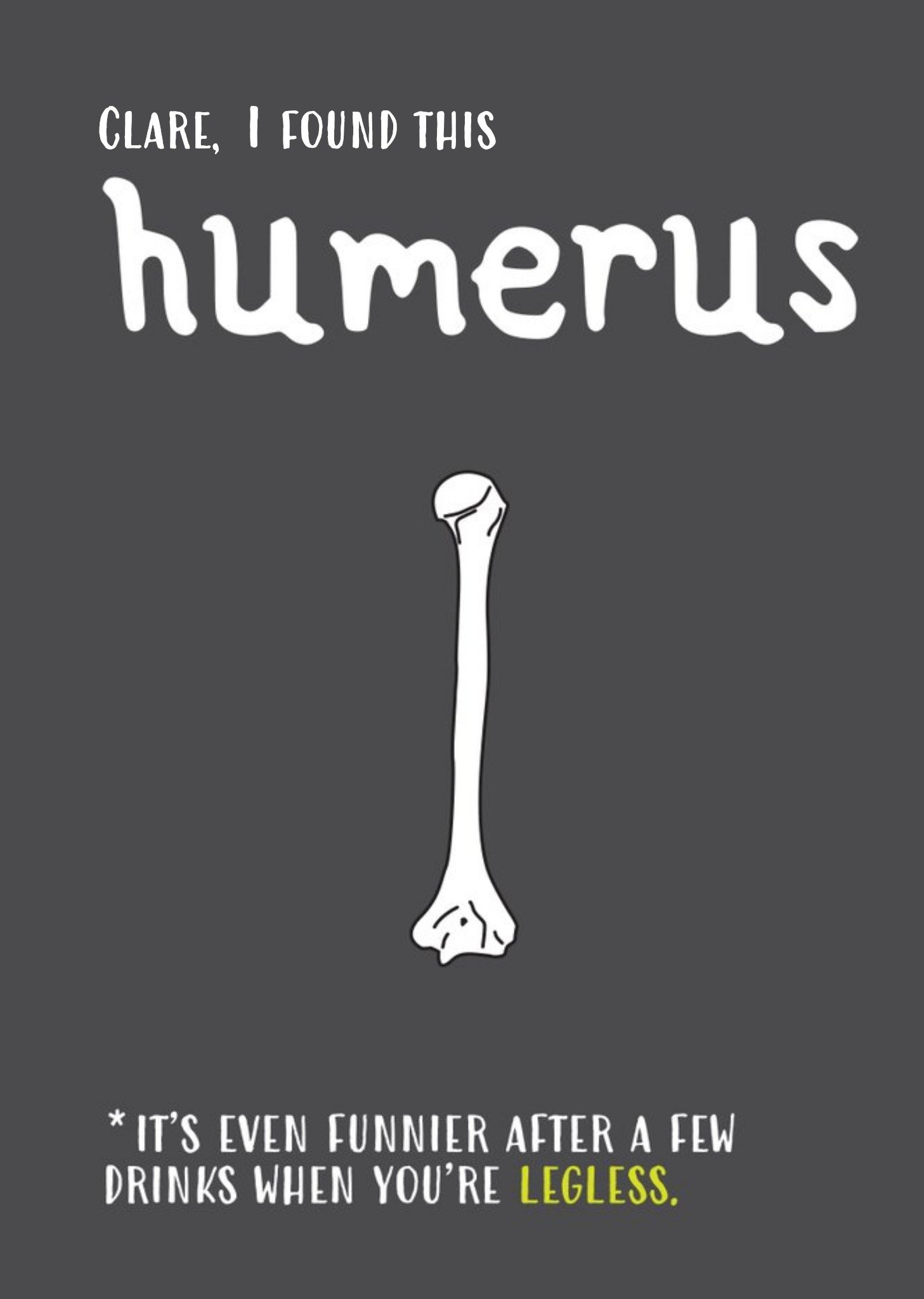 Found This Funny Bone Humerus Card Ecard