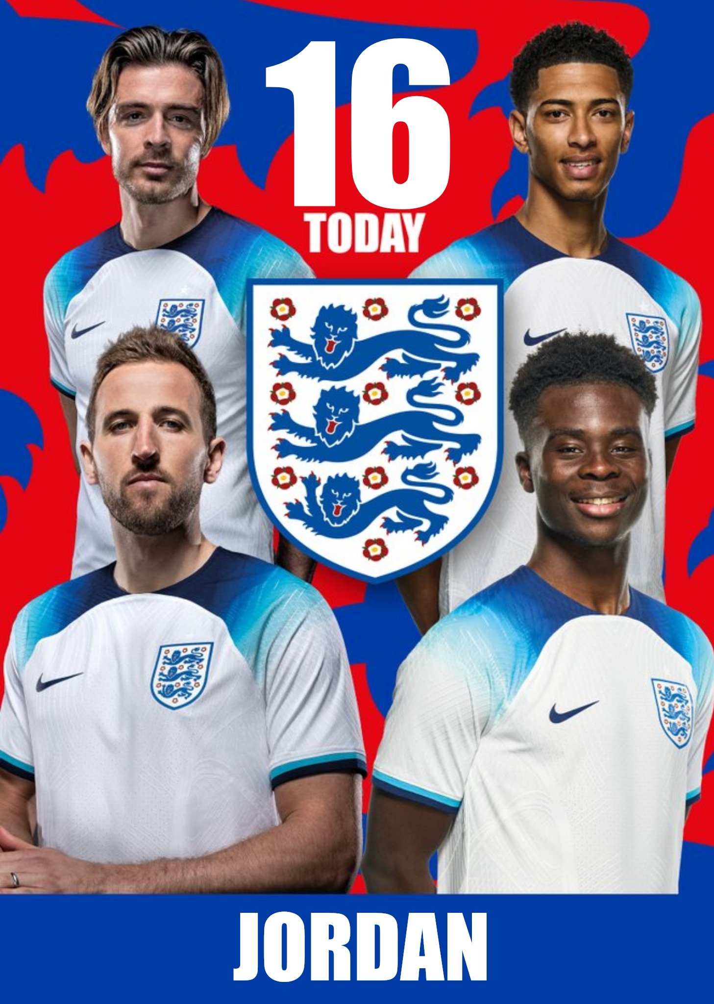 Danilo England Personalise Age Football Players Card Ecard