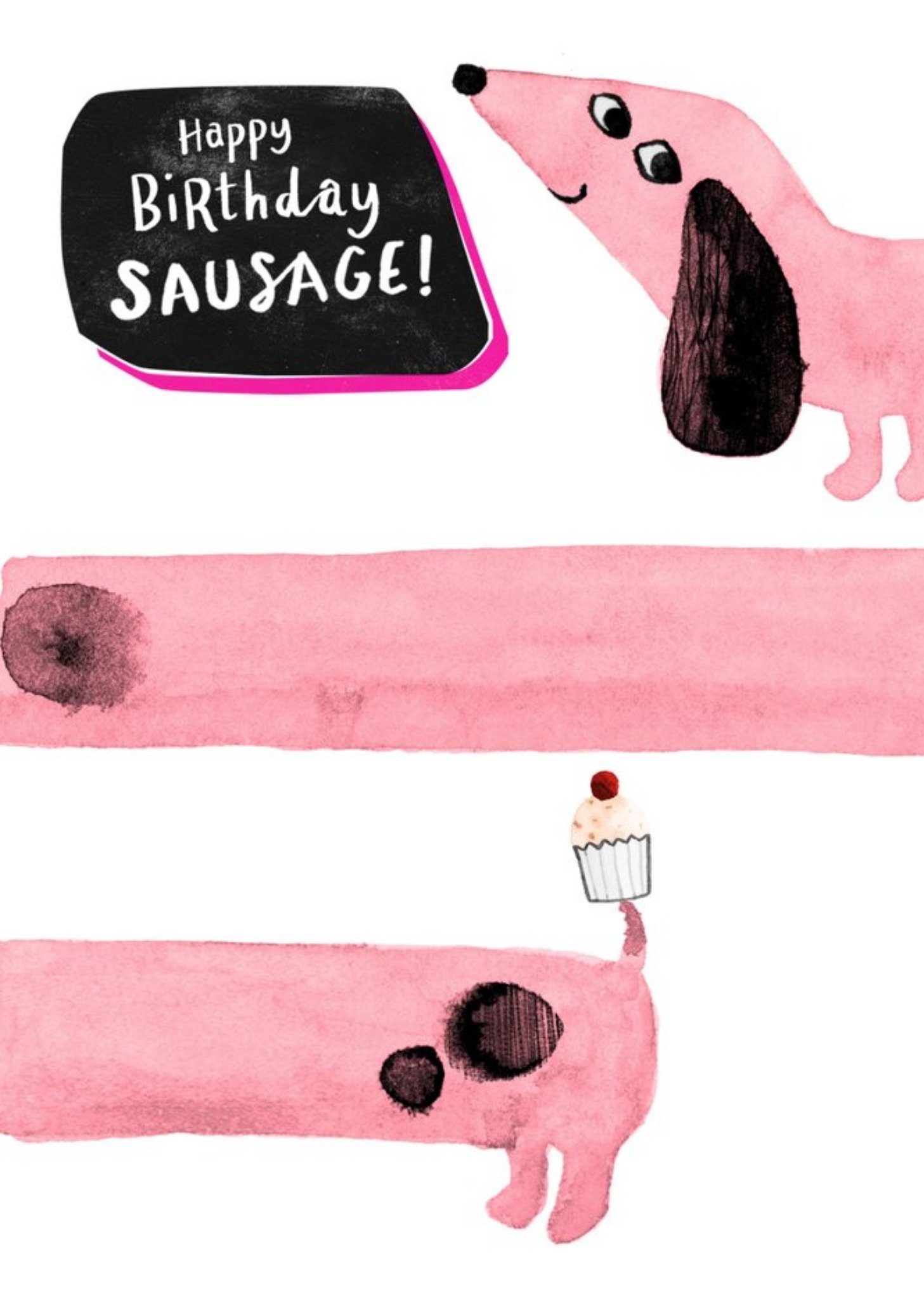 Happy Birthday Sausage Dog Card