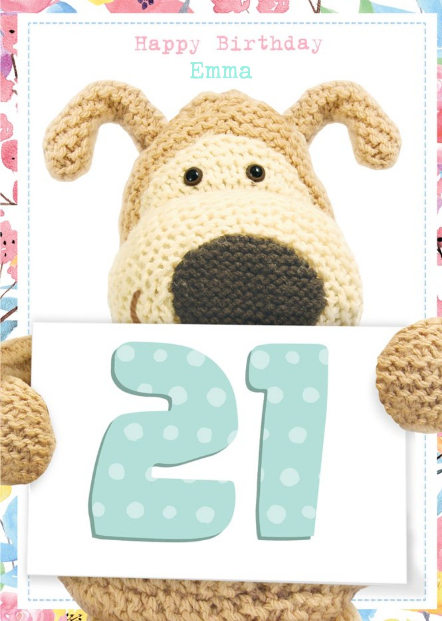 Boofle Personalised 21st Birthday Card