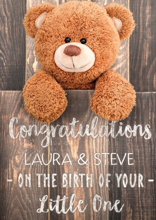 Personalised Congrats On Your Little One Card