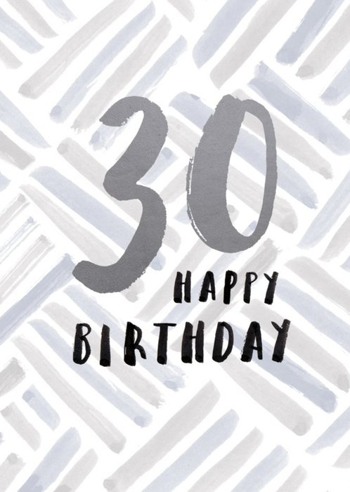 30 Happy  Birthday Card