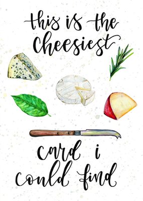 Birthday card - cheese