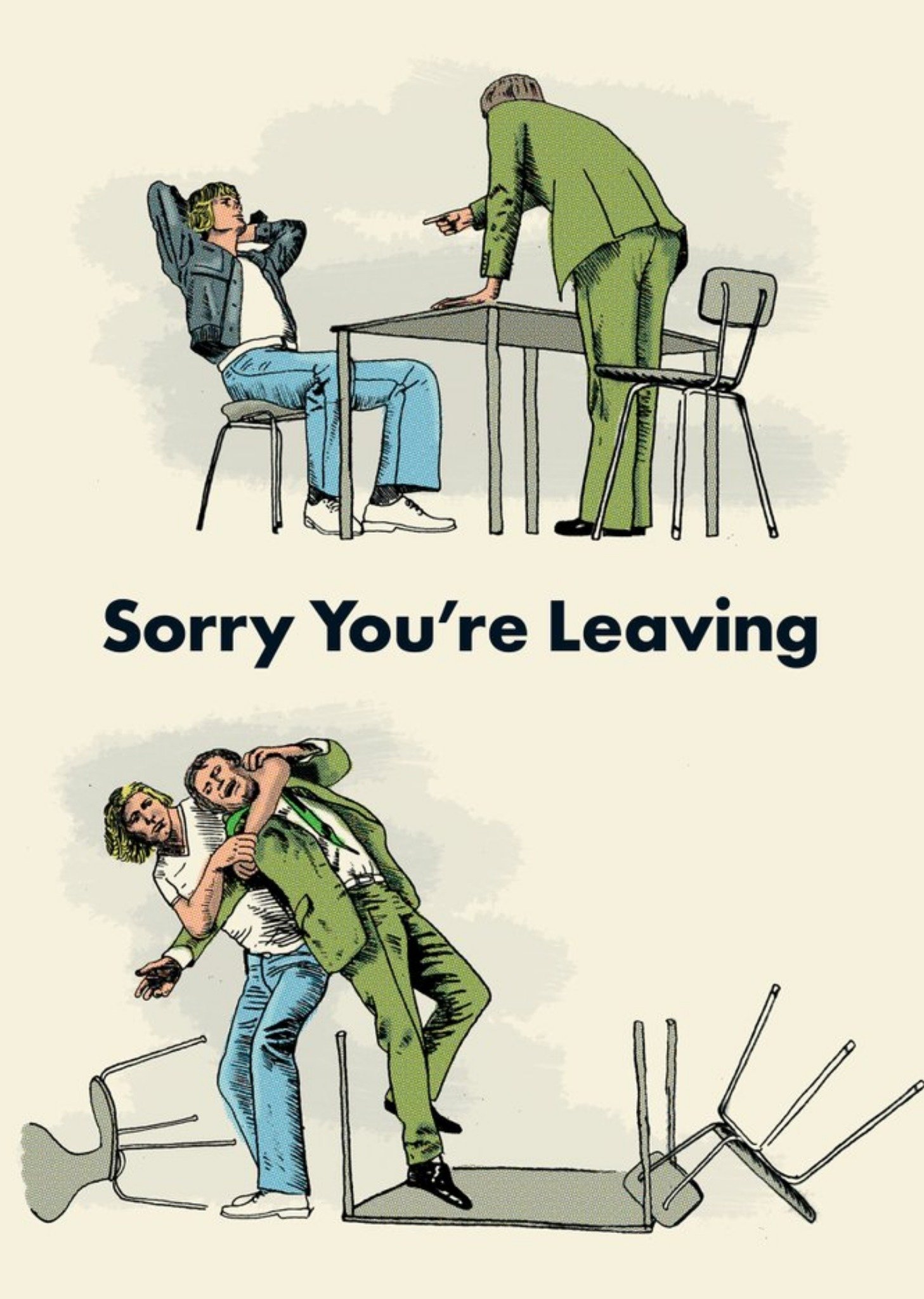 Brainbox Candy Funny Sorry You Are Leaving Card, Large