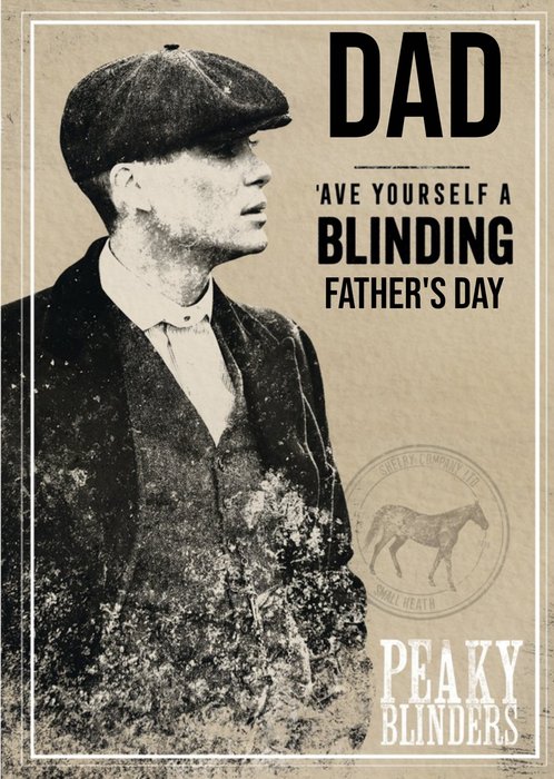 Peaky Blinders Father's Day Card Ave Yourself a Blinding Father's Day