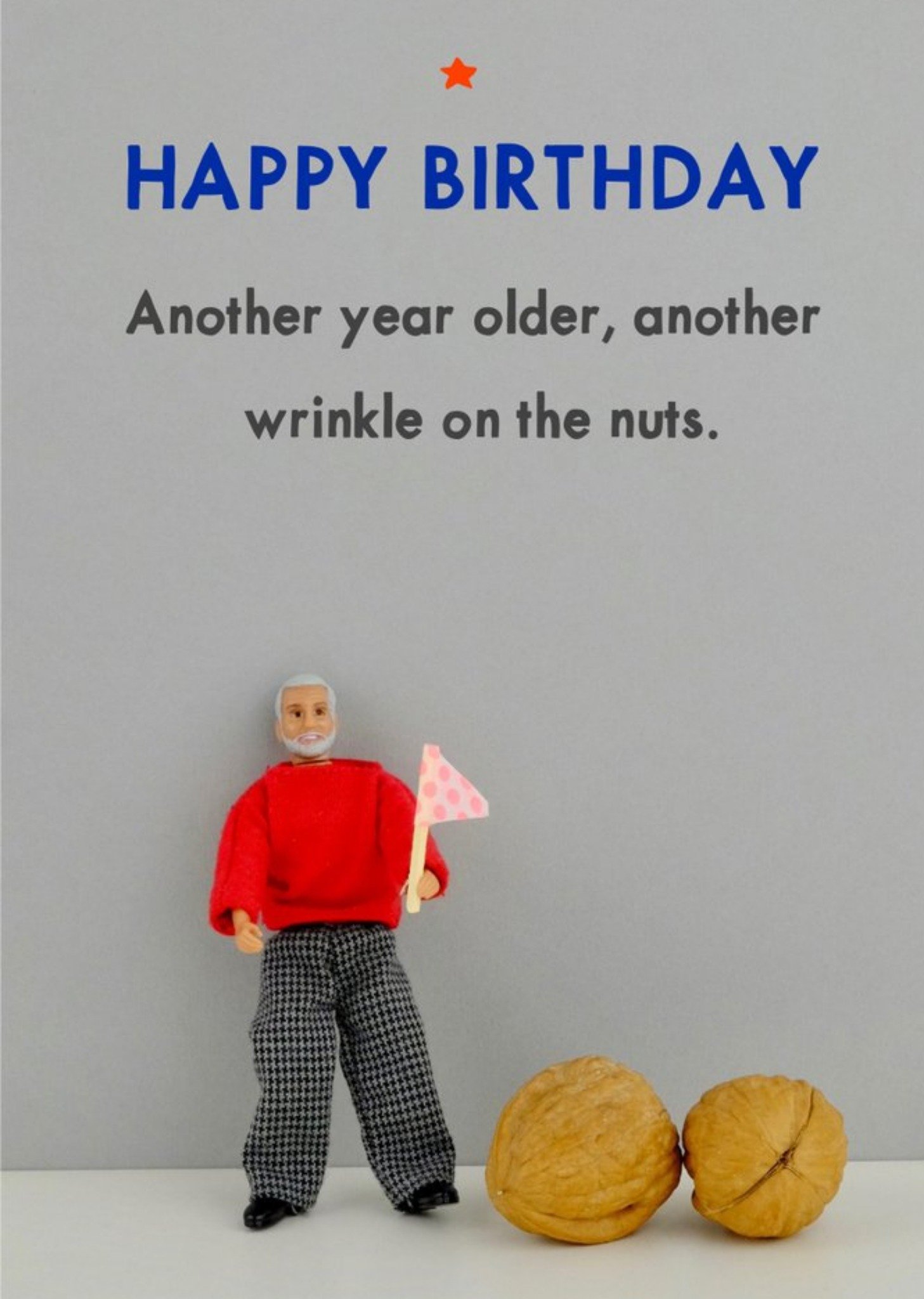 Bold And Bright Funny Dolls Another Year Older Another Wrinkle Birthday Card