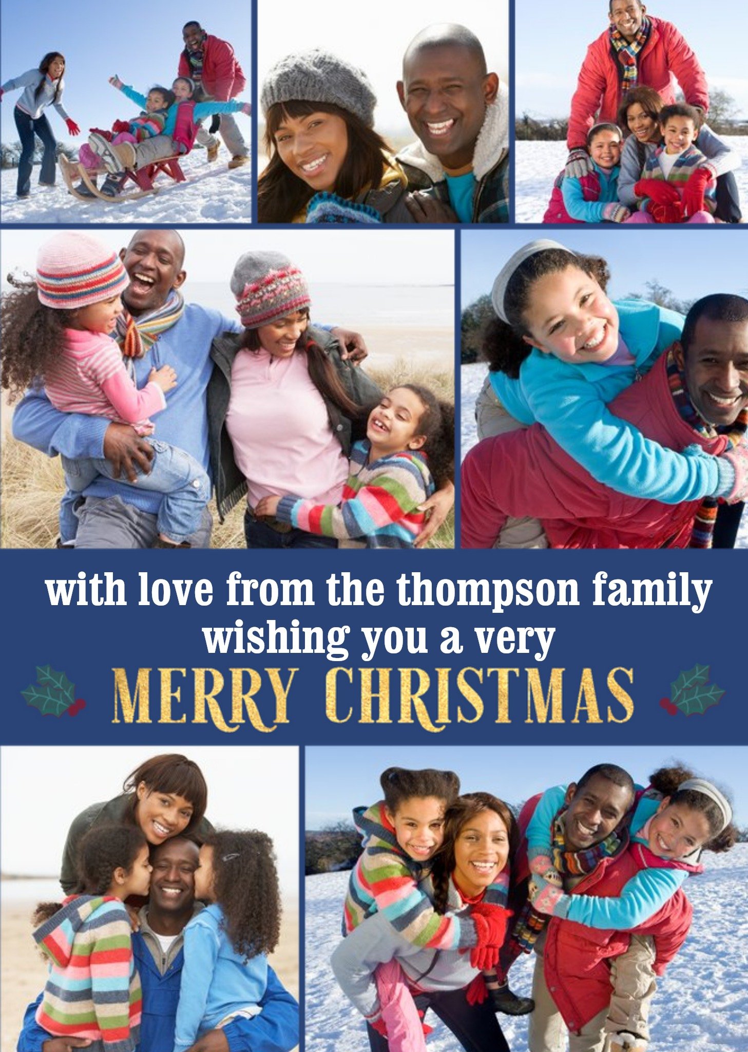 Multi Photo Upload Christmas Card