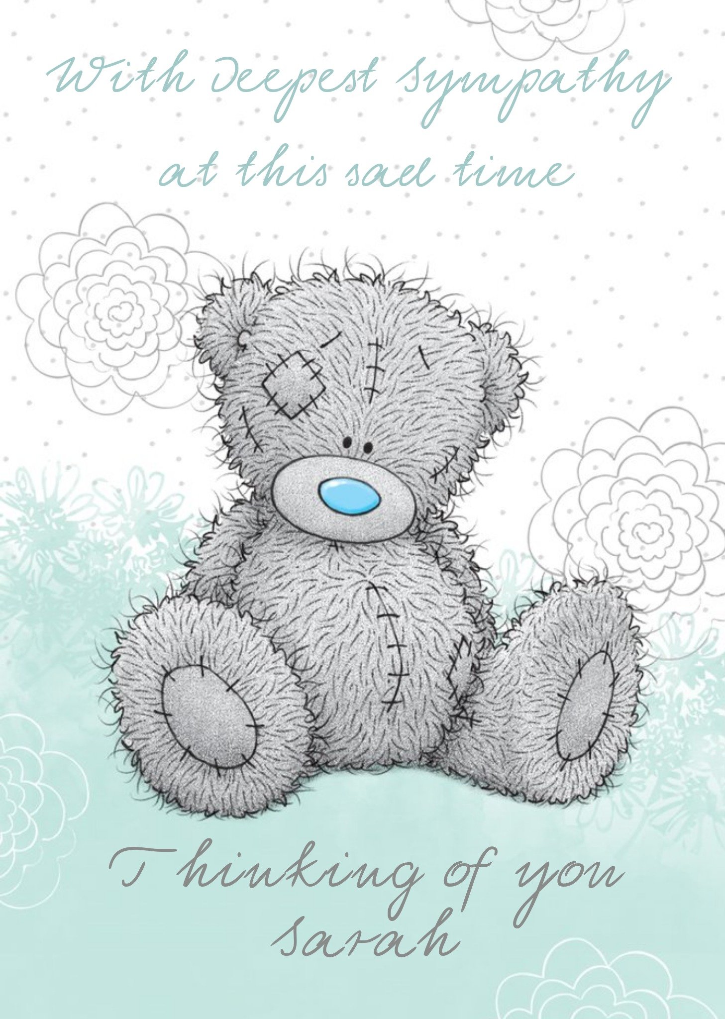 Me To You Tatty Teddy Thinking Of You Sympathy Card