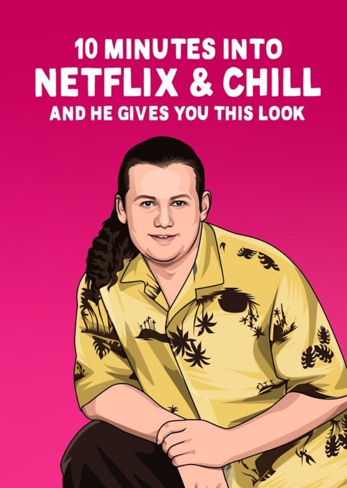 Illustration Of The Character Toadie From An Australian Soap Opera Valentine's Day Card
