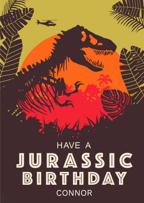 Jurassic Park Personalised Birthday Card