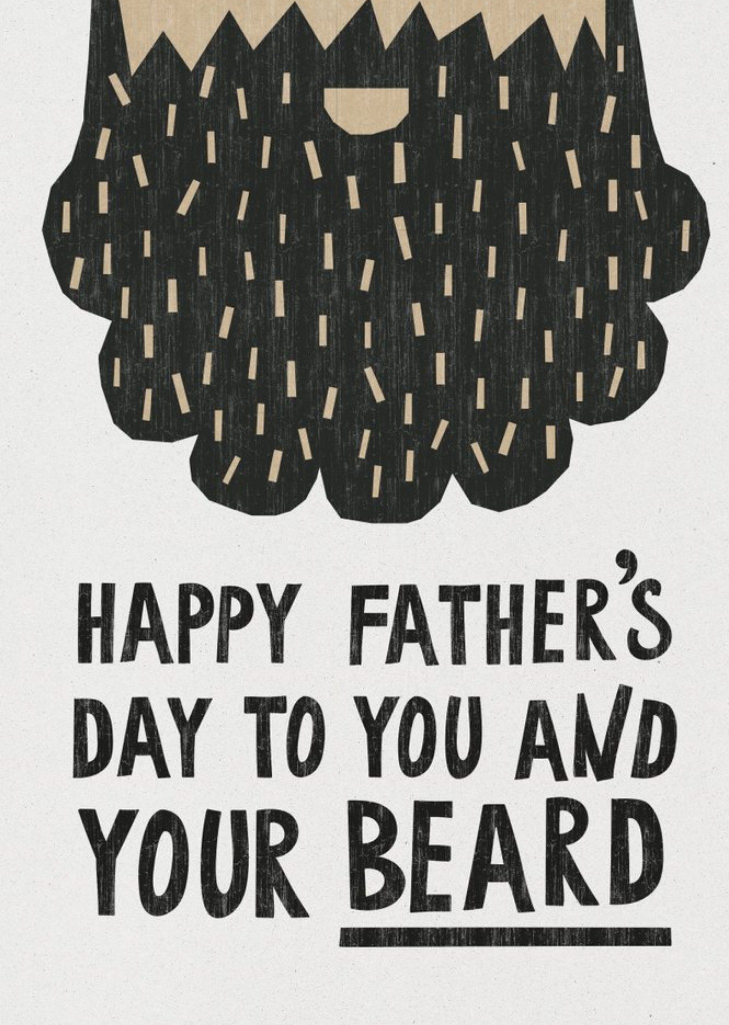 Moonpig Happy Father's Day To You And Your Beard Card Ecard