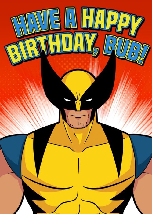 Marvel Avengers Happy Birthday Bub Card