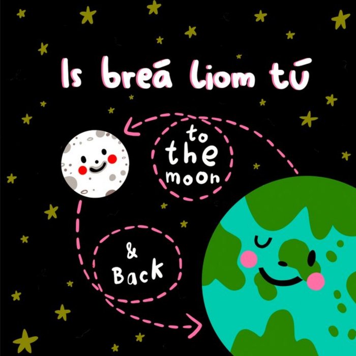 Bronagh Lee Illustration Moon Earth Space Romantic Card 