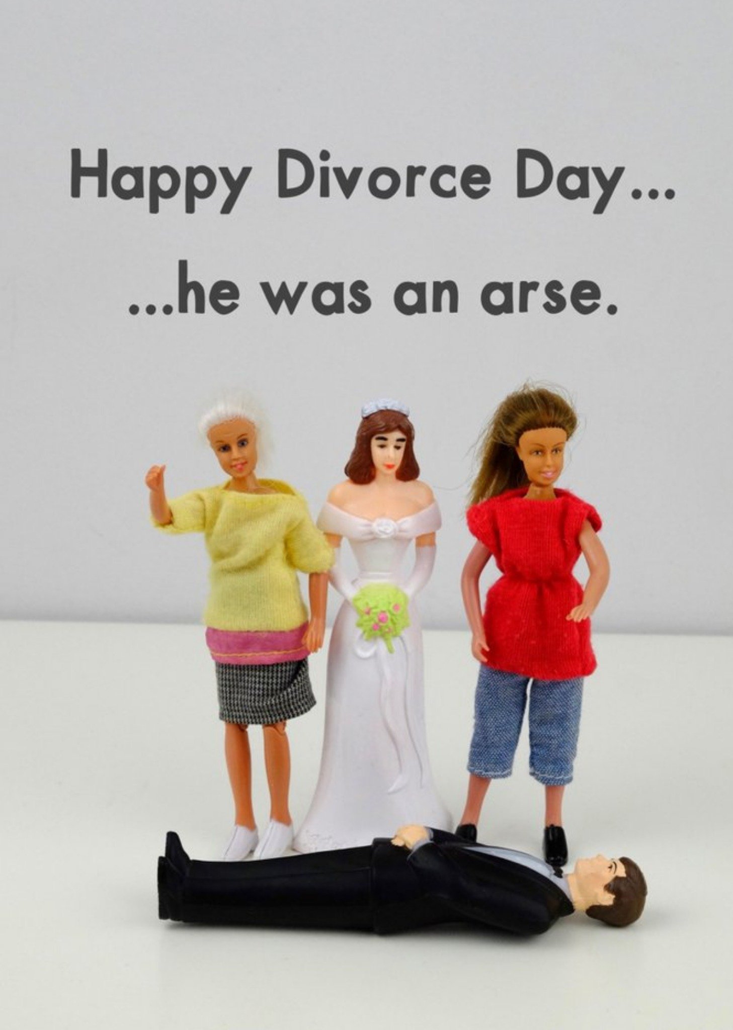 Bold And Bright Funny Rude Happy Divorce Day Card