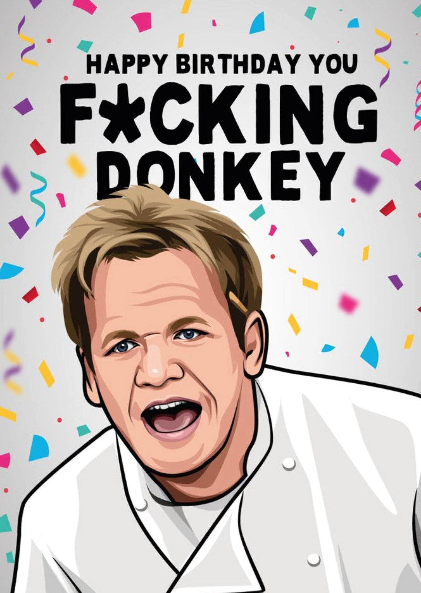 All Things Banter Happy Birthday You Donkey Tv Card, Large