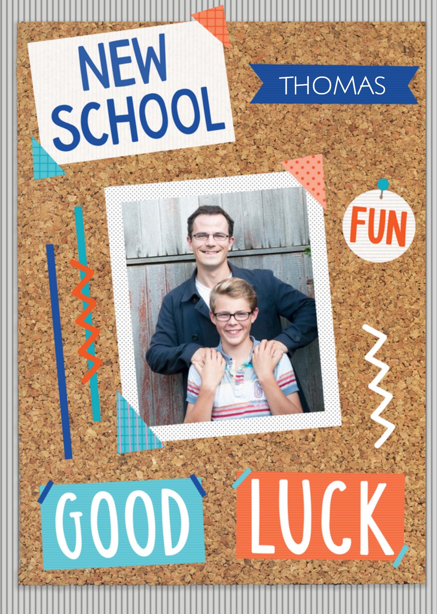 Pinboard New School Photo Upload Card Ecard