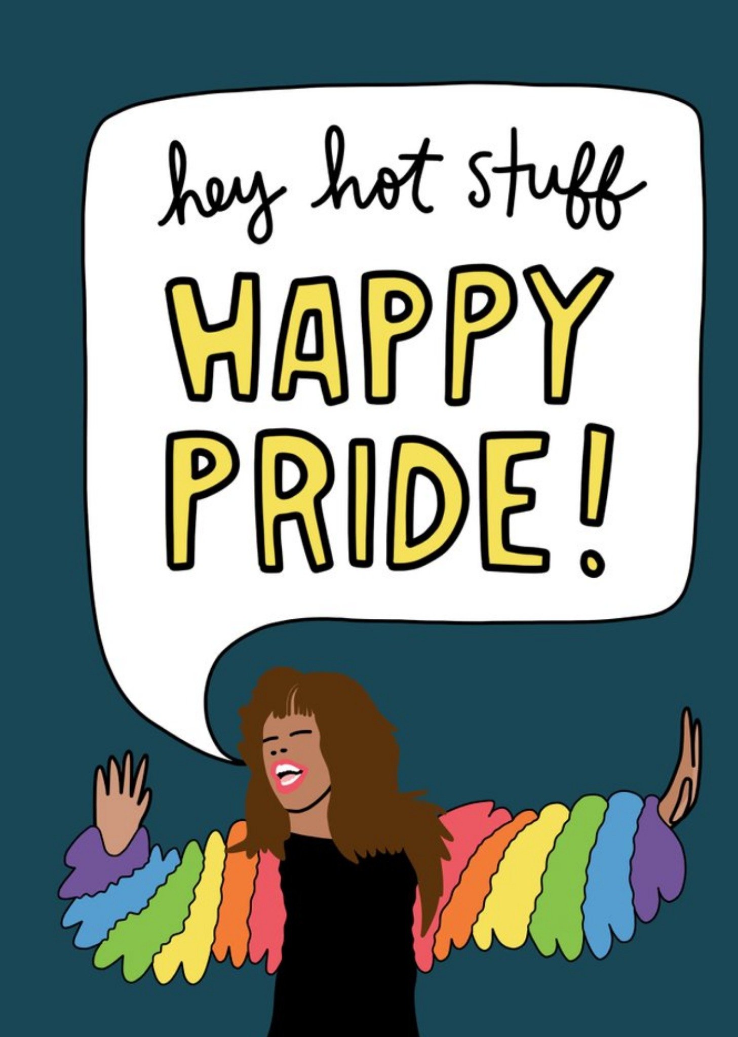 Angela Chick Hey Hot Stuff Pride Card Ecard