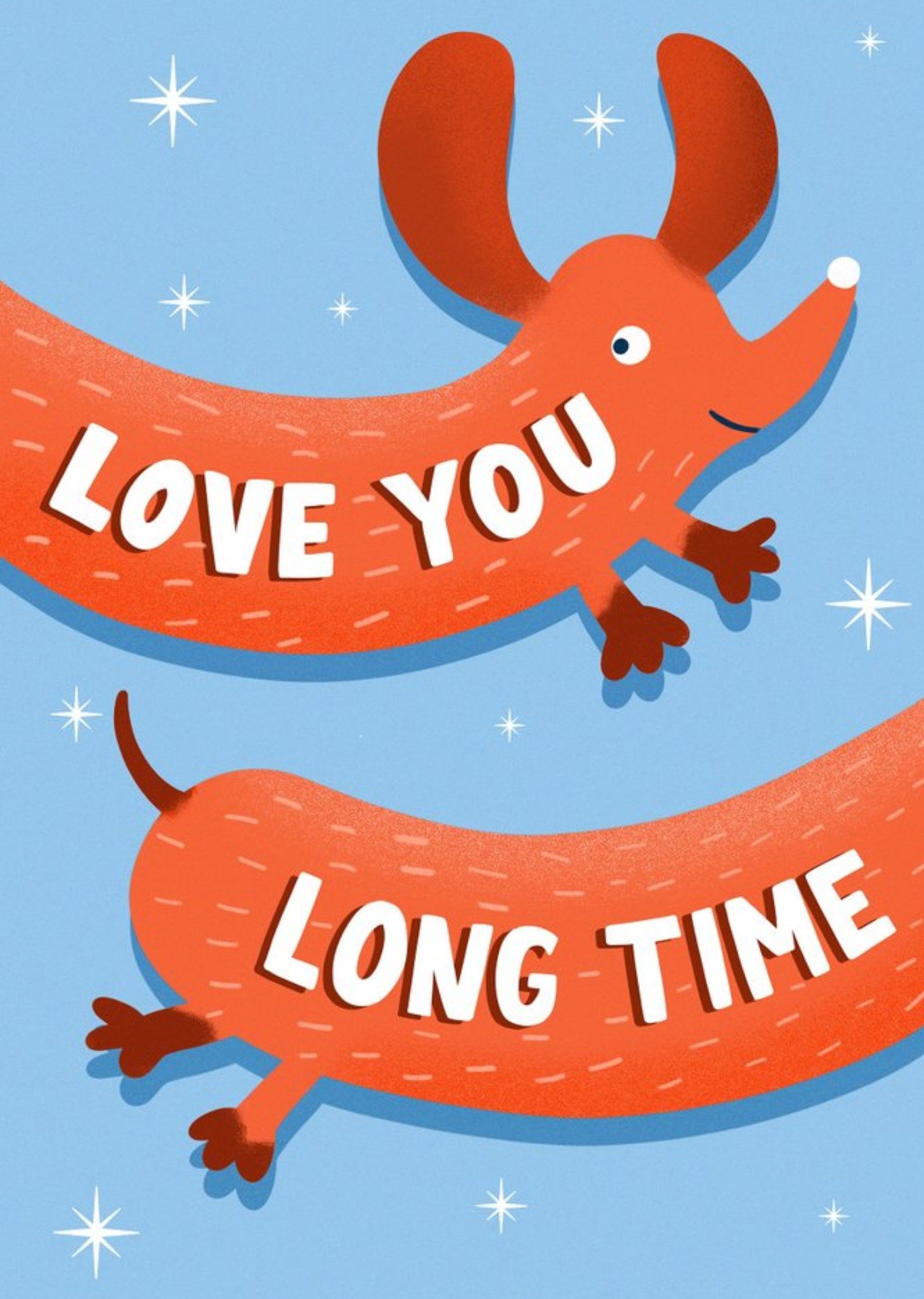 Moonpig Love You Long Time Card, Large