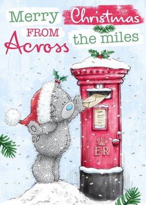 Me To You Tatty Teddy Across The Miles Personalised Christmas Card