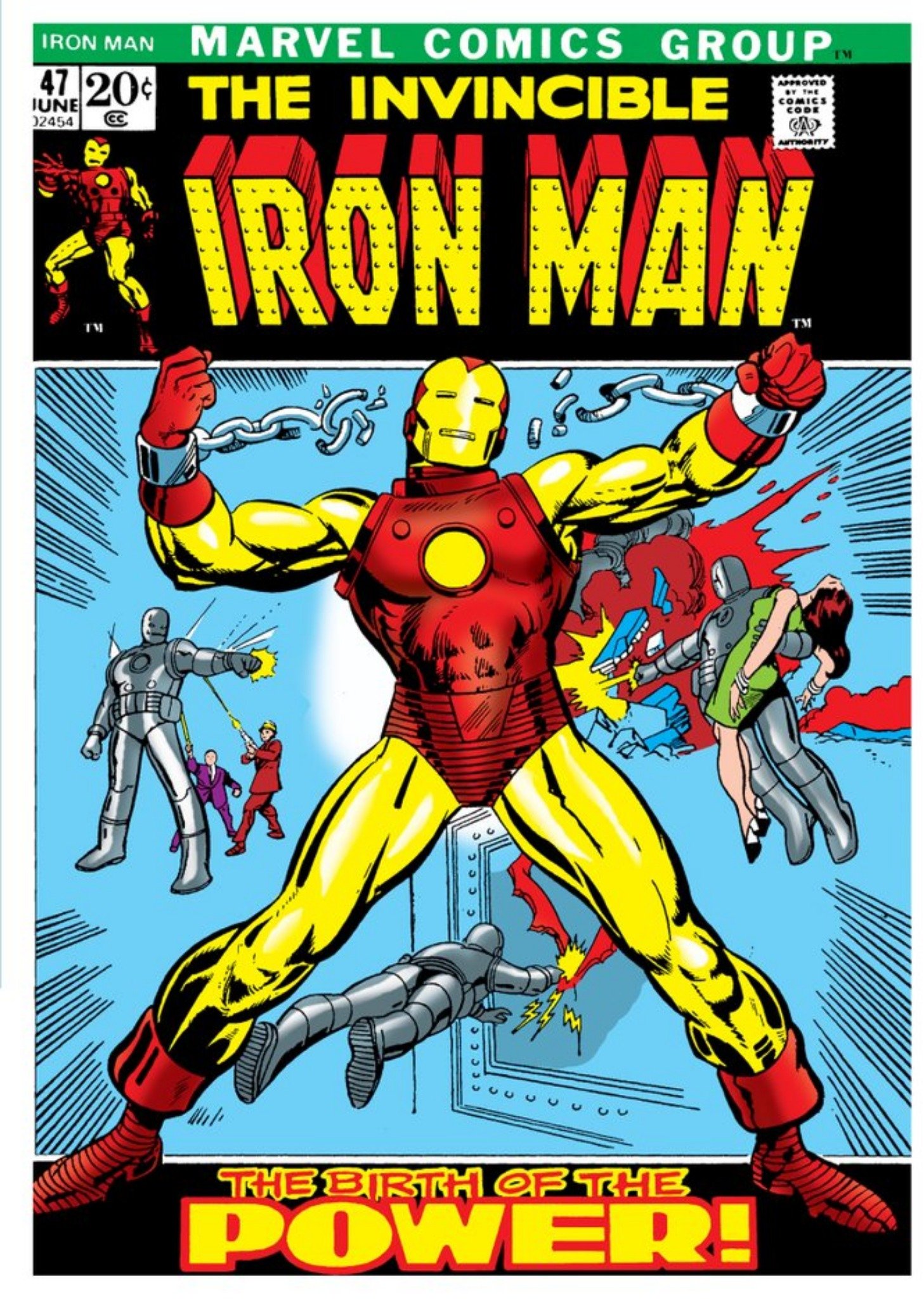 Marvel Comics Iron Man Birthday Card, Large