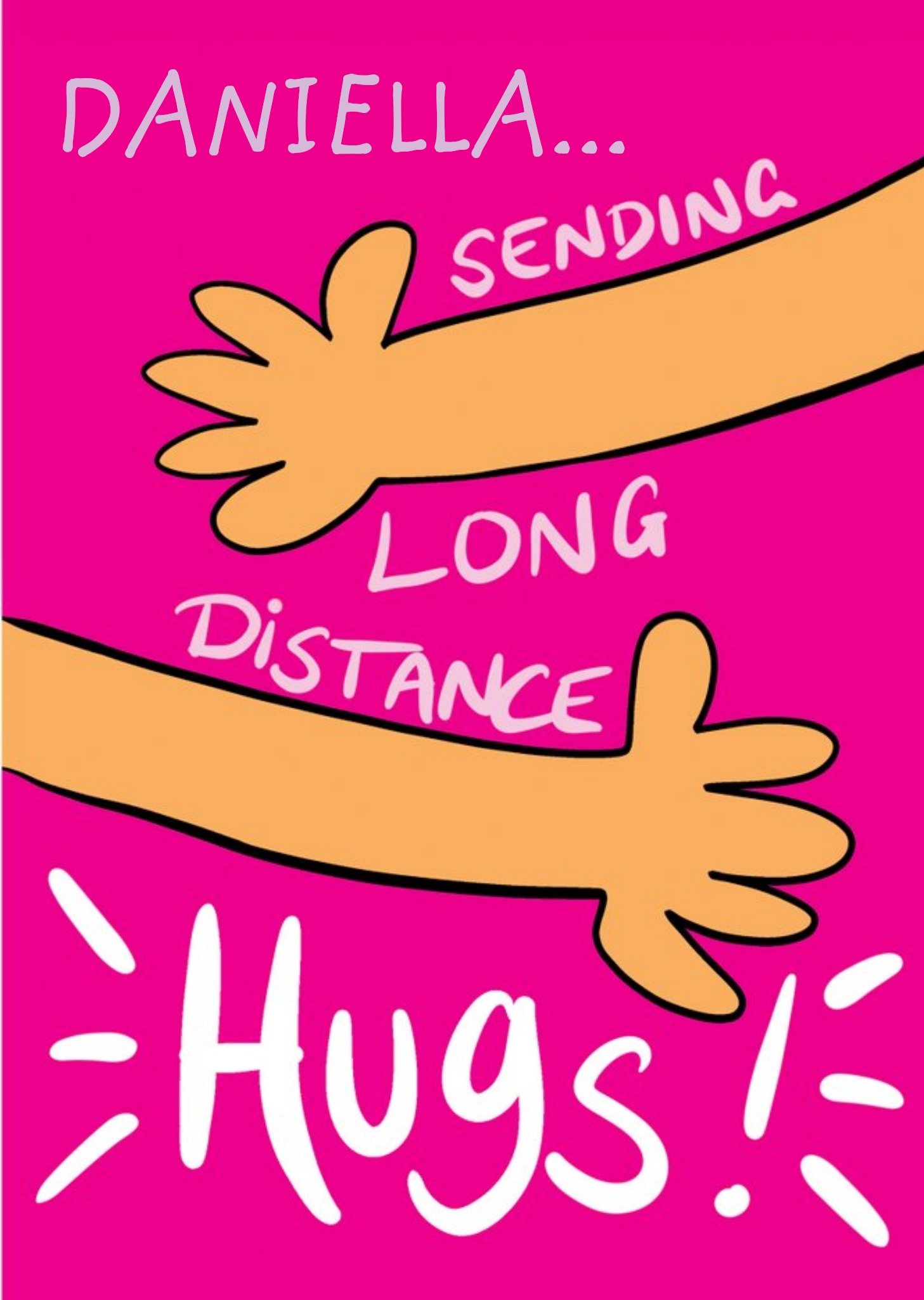 Sending Long Distance Hugs Thinking Of You Birthday Card Ecard