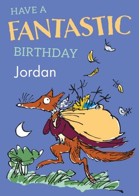 Roald Dahl Fantastic Mr Fox Happy birthday card