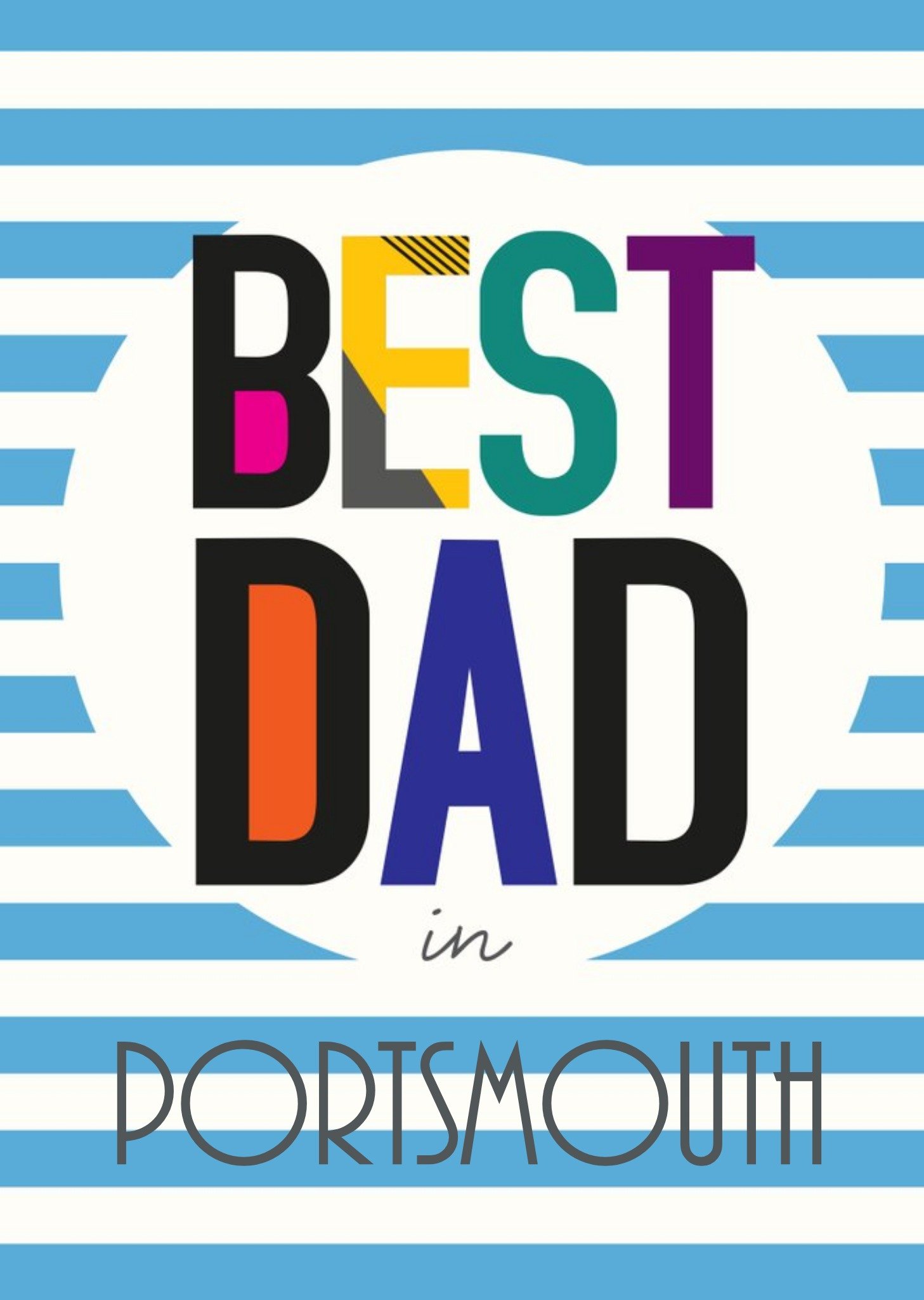 Moonpig Best Dad In Personalised Place Card Ecard