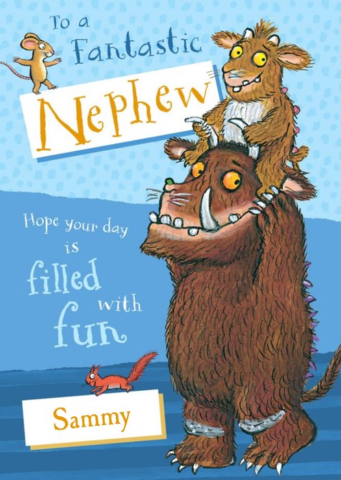 The Gruffalo's Child Fantastic Nephew Birthday Card