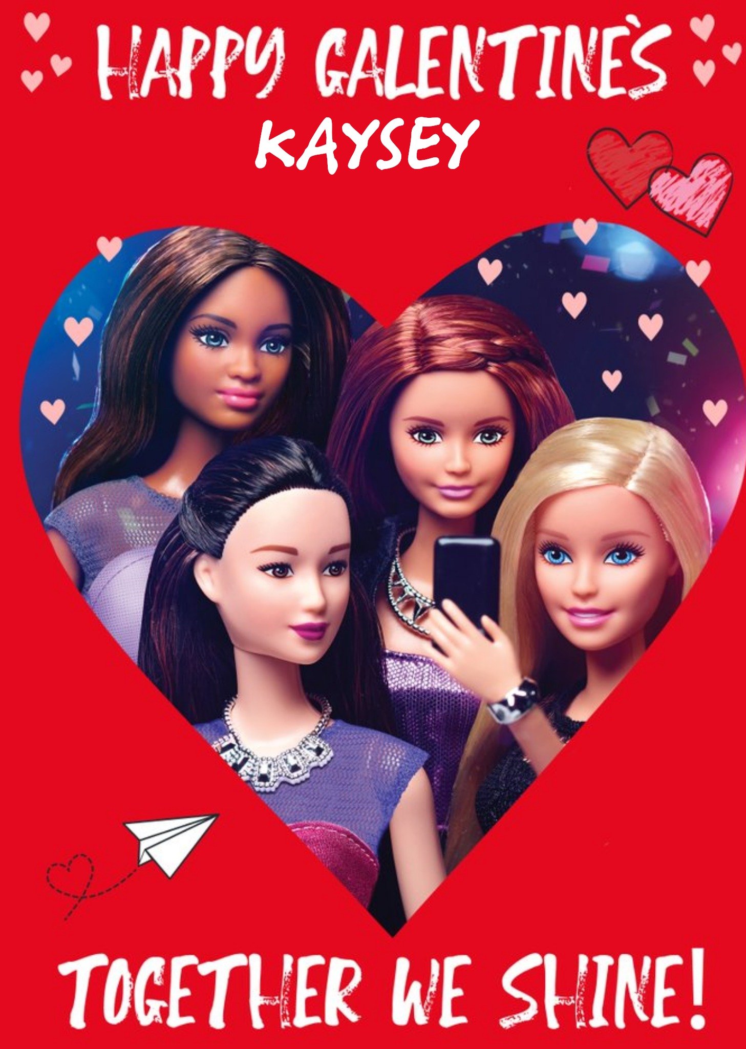 Barbie Together We Shine Galentine's Day Card Ecard