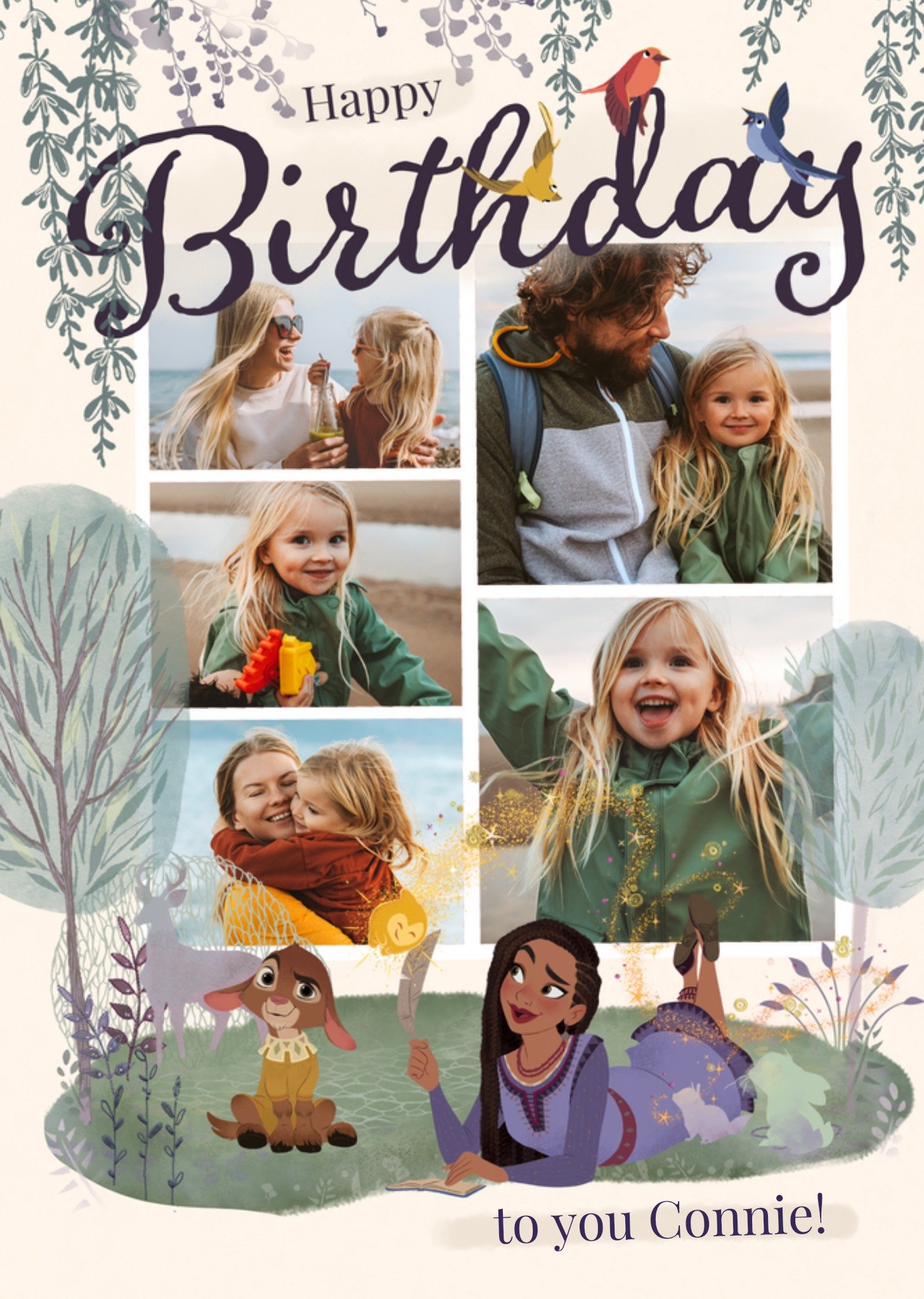 Disney Wish Photo Upload Birthday Card, Large