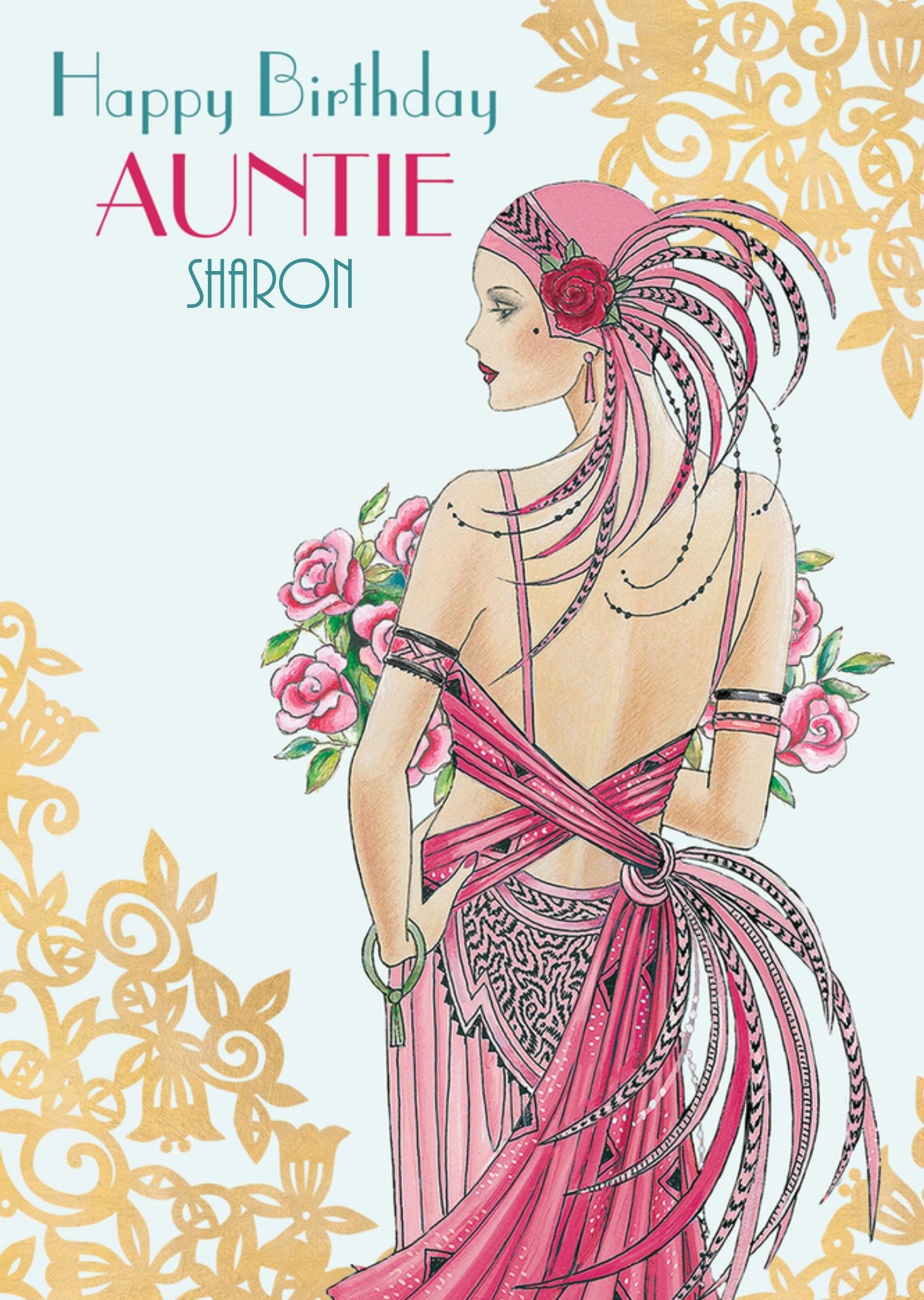 Auntie Art Deco Card Ecard