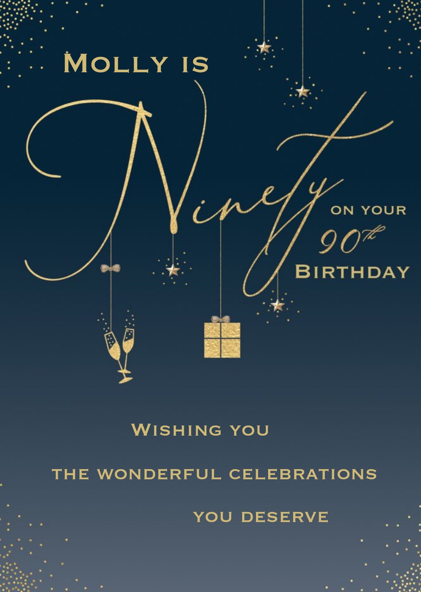 Clintons 90 Milestone For Her Sparkle Birthday Card Ecard